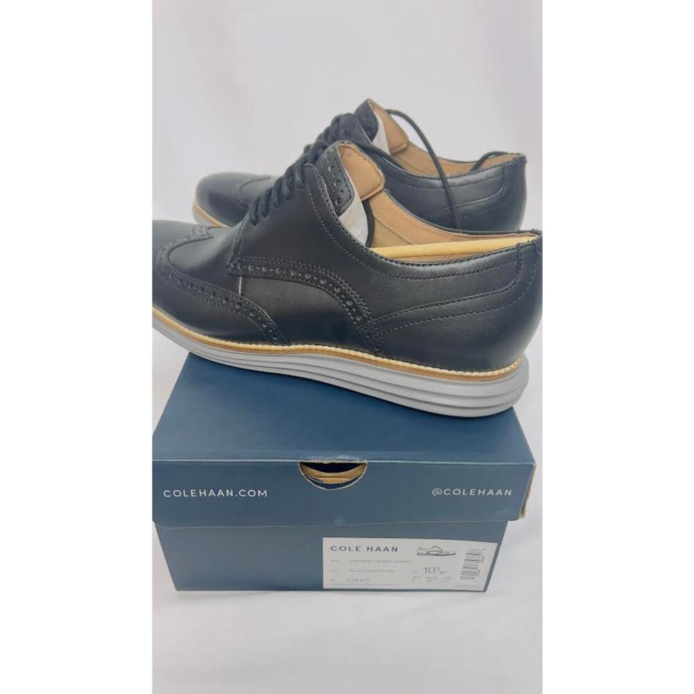 NEW! Cole Haan Men's Original Grand Shortwing Oxford BLACK 10.5 M